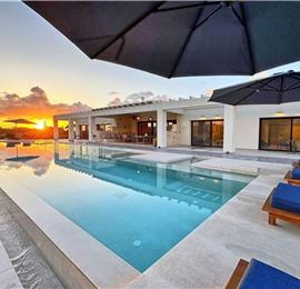 5 bedroom luxury seaside villa with indoor & outdoor pool, near Acharavi, sleeps 10